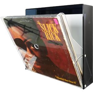 Acrylic Vinyl Record Wall Storage Display Box – Clear Front-Opening LP Album Holder for 12x12 Records – Dust-Proof Record Display Shelf, Wall Mounted Vinyl Record Storage, Record Holder Wall Mount