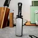 Diamond Sharpening Stone,400/1000 Grit Handheld Double-Sided Diamond Sharpener 5 in 1 Honeycomb Surface Knife Sharpener Plate Whetstone with Ceramic & Tungsten Steel Scissor Slot,Black