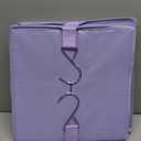 GRANNY SAYS 3 Shelf Hanging Closet Organizers and Storage, Collapsible Closet Storage Organizer with 2 Metal Hooks, Leak-Proof Hanging Shelves for Closet, Dorm Room, Nursery, 2 Pack, Purple