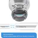 2.5 to 3.5 Inch Exhaust Tip 2.5"Inlet to 3.5"Outlet Exhaust Tips 6.7" Length Muffler Tip 304 Stainless Steel Tailpipe Diesel Exhaust Tip Double Wall Polished Slant Cut Clamp On (Sliver)