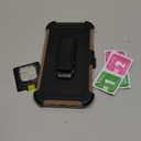 Magnetic for iPhone 16 Pro Max 6.9" Case, Compatible with MagSafe, Full Body Rugged Case with Built-in Screen Protector & Kickstand & Belt-Clip (Gold)