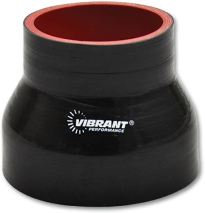 Vibrant Performance 2776 Black 4 Ply Reducer Coupling, 3-1/2" x 4"