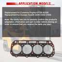 Cylinder Head Gasket, 4900345 4900969 Replacement for Doosan Daewoo Forklift D20S D25S D30S for Cummins Engine A1700 A2300