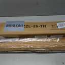 SEEYE Cordless Bamboo Roman Shades, Blackout Natural Bamboo Blinds for Indoor Windows, Roll Up Blind Privacy Shade for Home, Office, Door, UV Resistant & Easy to Install, 26" W x 64" H, Carbonized