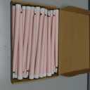 Macarrie 24 Packs Flameless Taper Candles Battery Operated Fake 11 Inch Long Candlelight LED Flameless Candlesticks Flickering Tapered for Spring Summer Wedding(Pink)