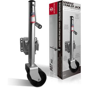 Boat Trailer Jack with Wheel Swivel- 2000 LBs 12" Lift Heavy Duty (Silver)
