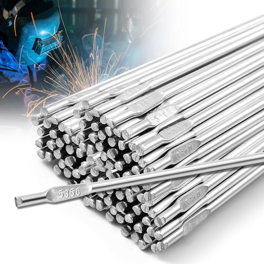 MorningRo 5 lb Aluminum Tig Welding Rod ER5356 3/32" x 39", Aluminum Welding Wire Filler Rod Tig Brazing Accessories, Low Splatter Corrosion Resistance