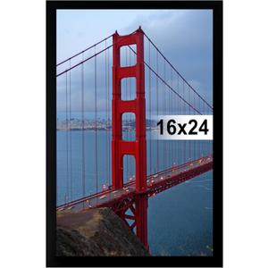 BESCRCL 16x24 Frame Wall Hanging Photo Frame, 16 x 24 Poster FrameBlack, 1 Pack