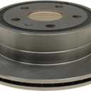 ACDelco Silver Rear Brake Rotor 18A2727A | GM 19286264 Brake Rotors for Select Chevrolet Equinox, GMC Terrain and more