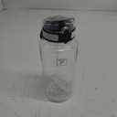 Fanhaw 32 Oz Clear Tritan Water Bottle with Chug Lid, BPA-free, Wide Mouth, Leak Proof - for Gym, Travel, Home, School, Office (Clear&White)