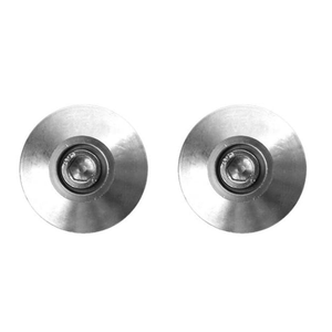 OROOBA® 2Pcs Handlebar Grips Bar End Slider Cap Plug Motorcycle Dirt Bike Silver