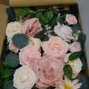 Faux Flower Swag Set of 2 for Wedding Welcome Signs Floral Swag Wedding Reception Ceremony Signs Decor (Pink)