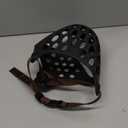 Short Snout Dog Muzzle- Adjustable Soft Silicone Flat Faced Muzzle Bulldog Muzzle Breathable Dog Mask for Biting Chewing Training Licking and Grooming (SHead 10-13", Black)