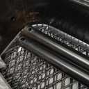 3 Tier Rolling Cart, Metal Utility Cart with 4 Hooks, Rolling Storage Cart on Wheels, Small Organizer Cart for Nursery, Kitchen, Living Room, Bathroom, Black