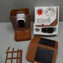 PeckCam Bird Feeder with Camera Solar Powered, AI Identify & Auto Capture, 2K HD Live Video Smart Bird Feeder Camera Instant Notifications in Backyard, Gift for Bird Lovers (Light Brown)