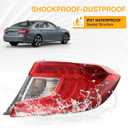 Tail Light Compatible With 2018 2019 2020 2021 2022 Honda Accord Sedan Outer Replace:33550TVAA01 (Right Passenger Side)