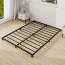 3 Inch Bed Frame Queen Size Low Profile, Queen Heavy Duty Platform Bed Frame No Box Spring Needed, Easy Assembly, Noise Free, Black