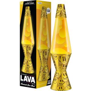The Original Lava® Lamp - 14.5" Grinning Globs - Classic Liquid Motion Lamp - Yellow Lava and Orange Liquid - Item #2094