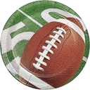 Creative Converting 331932 Football Party Dessert Plates Brown. Pack of 2