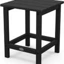 POLYWOOD Long Island 18" Side Table, Black