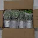 Mkono 4 Packs Small Fake Plants in Farmhouse Galvanized Pots Table Centerpiece Mini Potted Artificial Plants Faux Eucalyptus for Shelf Office Rustic Home Decor (Grey)