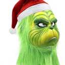 WPOZD Deluxe Christmas Costume Mask Cosplay Mask Adult Holiday Costume Accessory