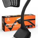 MEKER Grill Brush Bristle Free, Grill Cleaner Brush with 3 BBQ Replacement Head for Cast Iron, Stainless Steel Grates, Safe Grill Scraper Outdoor BBQ Grill, Black