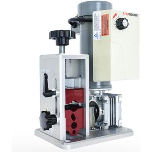 StripMeister E500 Pro Electric Automatic Wire Stripping Machine, Copper Wire Stripper Up To 1.25 inch Diameter, Ultra Grip Feeders, High Torque Variable Speed DC Motor, Fine 0.004 in Adjustment