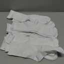 Hanes Uniform, Plain White, Knit Crew Socks for Girls, 9-Pairs Size L