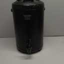 Hot Beverage Dispenser, Stainless Steel Insulated Beverage Dispenser Cold and Hot Drink dispenser with Thermometer3.2-Gallons 12 Liters Water Dispenser with Spigot for Tea & Coffee, Water (Black)