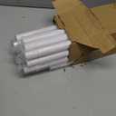 White Extra Long Curtain Rod 30 to 240 inch, Heavy Duty Curtain Rods for Windows with Modern End Caps, 1 inch Drapery Rods Set for Outdoor Patio, Adjustable Curtain Rod for Room