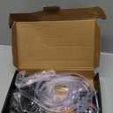 Jushope Interior Car LED Strip Lights with Wireless APP and Remote Control, RGB 5 in 1 Ambient Lighting Kits with 236 inches Fiber Optic, 16 Million Colors Car Neon Lights, Sync to Music