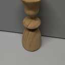 4pcs Wooden Candlesticks Holders Unfinished Wood Candle Holders Small Wooden Candle Holders for DIY Crafts, Table Decoration