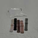 5 Pack Stretchy Nylon Watch Bands Compatible with Garmin Venu 3/4 45mm/2/Forerunner 265/255/Vivoactive 4,22mm Soft Adjustable Sports Replacement Strap for Amazfit Bip 5/6/Balance 2/1/GTR 4/3/2 (black/starlight/rose pink/cactus/smoke violet)