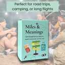Miles & Meanings  100 Conversation Cards for Travelers, Nomads & Wanderers  Travel Games for Adults for Deep Connection, Solo Adventures & Group Journeys