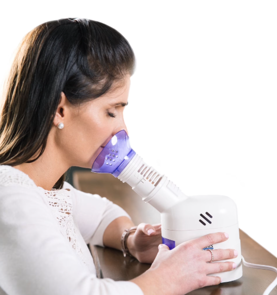 MABIS Facial Steamer, Steam Inhaler, FSA Eligible, Vaporizer or Vocal Steamer with Aromatherapy Diffuser and Soft Face Mask for Cleansing, Sinus Pressure, Congestion, Colds and Cough, 25mL