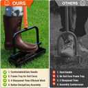 Updated Lawn Aerator Tool with Soil Core Collection Tray, Lawn Core Aerator Lawn Tool with 4 Tines Manual Grass Aerator, Spike Lawn Coring Aerator for Yard Lawn Aeration Soil Loosening, Coral
