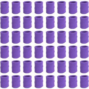 PATIKIL Sports Wristbands, Athletic Cotton Terry Cloth Absorbent Wrist Sweatband for Tennis Basketball Working Out Running