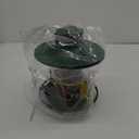 More Birds Large Lantern Bird Feeder, Lantern-Style Wild Bird Feeder, 5 Feeding Ports, 3.8-Pound Seed Capacity, Green