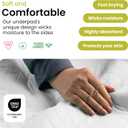 IMPROVIA Washable Underpads, Heavy Absorbency Reusable Incontinence Pads for Kids, Adults, Elderly, and Pets - Waterproof Protection Floor White & White (4 Pack - 34x36)
