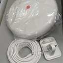 1byone Outdoor TV Antenna 360 Omni-Directional Reception Long 100+ Miles Range Enhance VHF&UHF 4K Ready HDTV Antenna with Added Stability for Outdoor/Attic/RV Use - 39ft RG6 Coax Cable