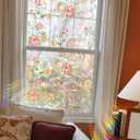 Rainbow Window Privacy Film,Iridescent Window Film,Static Cling Sticker,Suncatcher Window Cover 17.7" x 43.3"