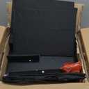 Nightstand with Charging Station and LED Light, Side Table with 3 Fabric Drawers Chest, End Table with USB Ports and Outlet, Bedside Table for Living Room, Bedroom, Black MBZ04UDBB