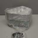 Mini Cake Pans with Lids, BAKINGPAK 25PCS 39OZ Foil Baking Tins with Lids Disposable Mini Aluminum Cake Loaf Pans Individual Cookie Tins for New Year Birthday Party, Green