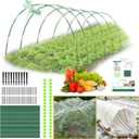 36 Pcs Garden Hoops for Raised Beds, 6 Sets of 8.5 FT Long Garden Hoops, Rust-Free Fiberglass Greenhouse Hoops Grow Tunnel for Netting, DIY Plant Support Garden Stakes for Row Cover