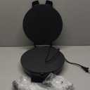 Compact 10'' Roti Maker Machine, Electric Tortilla Press with Detachable Handle, Prensa Para Tortillas,Chapati Maker Machine, Burrito Maker, Tortillera, Black