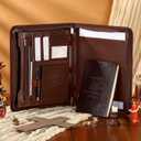 Fuyoooo 3 Pcs Father's Day Christian Gifts for Church Men Pastor's Appreciation Gifts Leather Bible Verse Portfolio Scripture Notebook Bible Pen Religious Coworkers Pastor(Philippians 4:13)