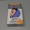 LotFancy Face Ice Pack Wrap for TMJ, Wisdom Teeth, with 4 Reusable Hot Cold Therapy Gel Packs, Pain Relief for Head, Oral and Facial Surgery, Dental Implants, Blue (Blue(one Size Fits Most))
