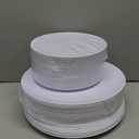 100 Pieces White Plastic Plates - 10.25inch Dinner Disposable Plates - Premium Heavy Duty Hard Disposable Dinner Plates - Party Supplies for Birthdays, Celebrations, Wedding