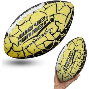 Wave Runner Grip It Waterproof Junior Size Football, 9.25 Size, Durable & Double Laced, Perfect for Beach Accessories, Kids Games, Pool Toys, Outdoor Games, All-Weather Indoor & Outdoor Play